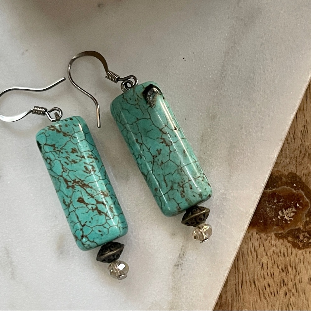 Turquoise Earrings - Picture 2 of 4